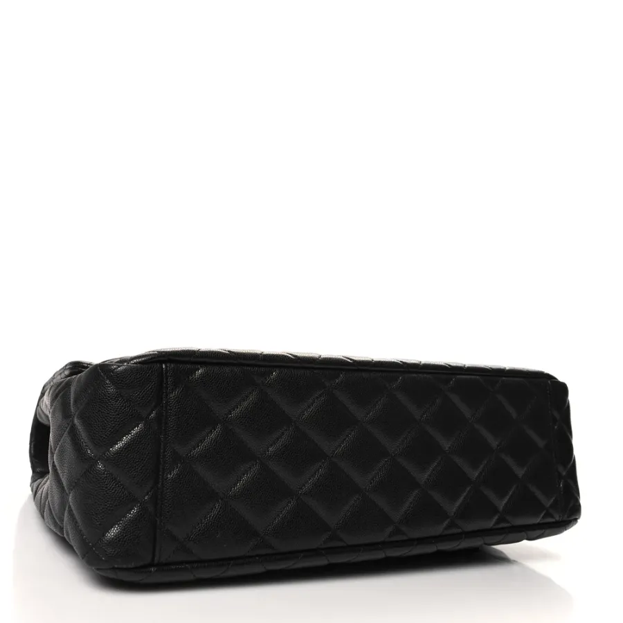 Chanel Travel Flap XXL | Black Quilted Caviar