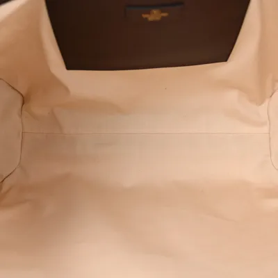 Valentino Garavani Medium VLogo Tote Naturale/Fondant Raffia & Calfskin Leather Gold Hardware