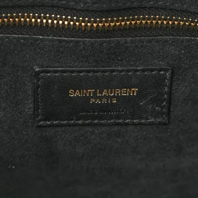 Saint Laurent Medium Le 5 À 7 Hobo Black Smooth Calfskin Leather Gold Hardware