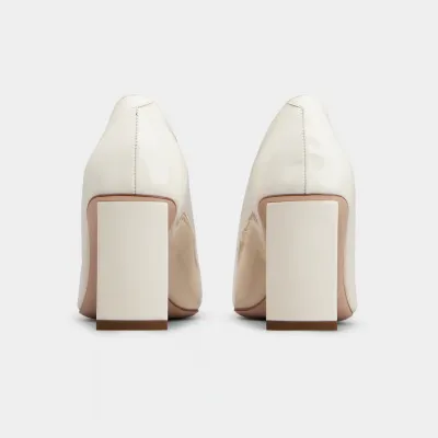 Roger Vivier Belle Vivier Pumps High Heels In White Leather With Metal Buckle (Heel Height 7cm)