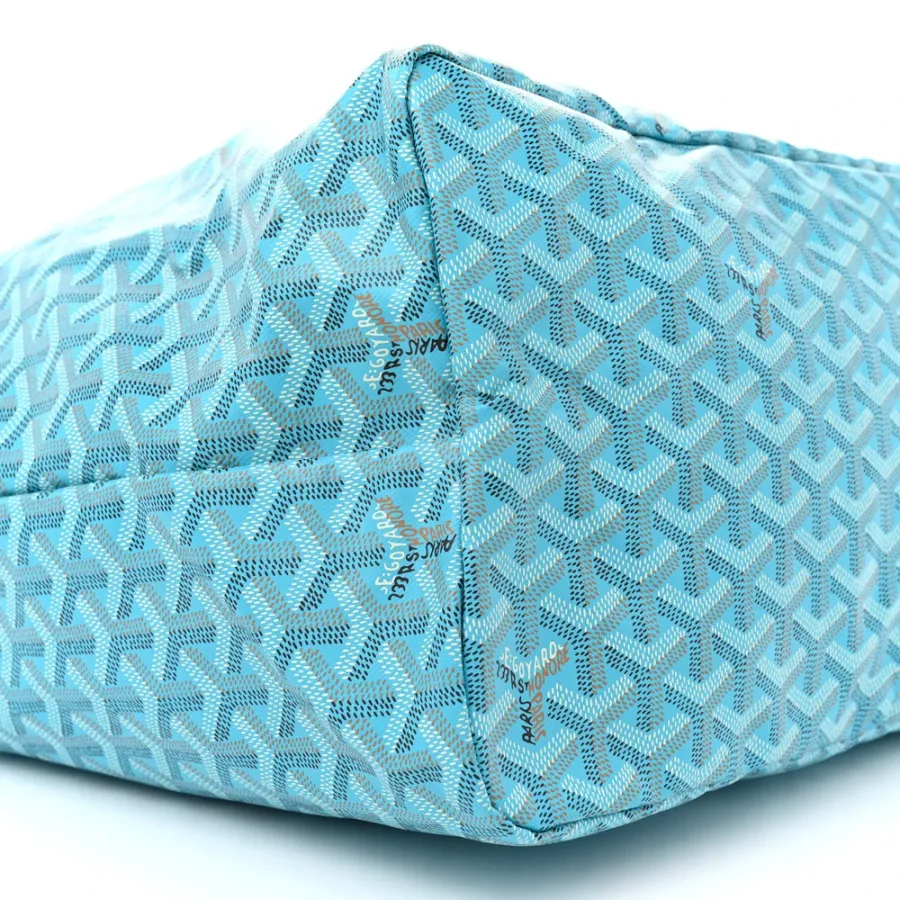 Goyard Saint Louis GM Balise Beach Towel Set Turquoise Goyardine Canvas