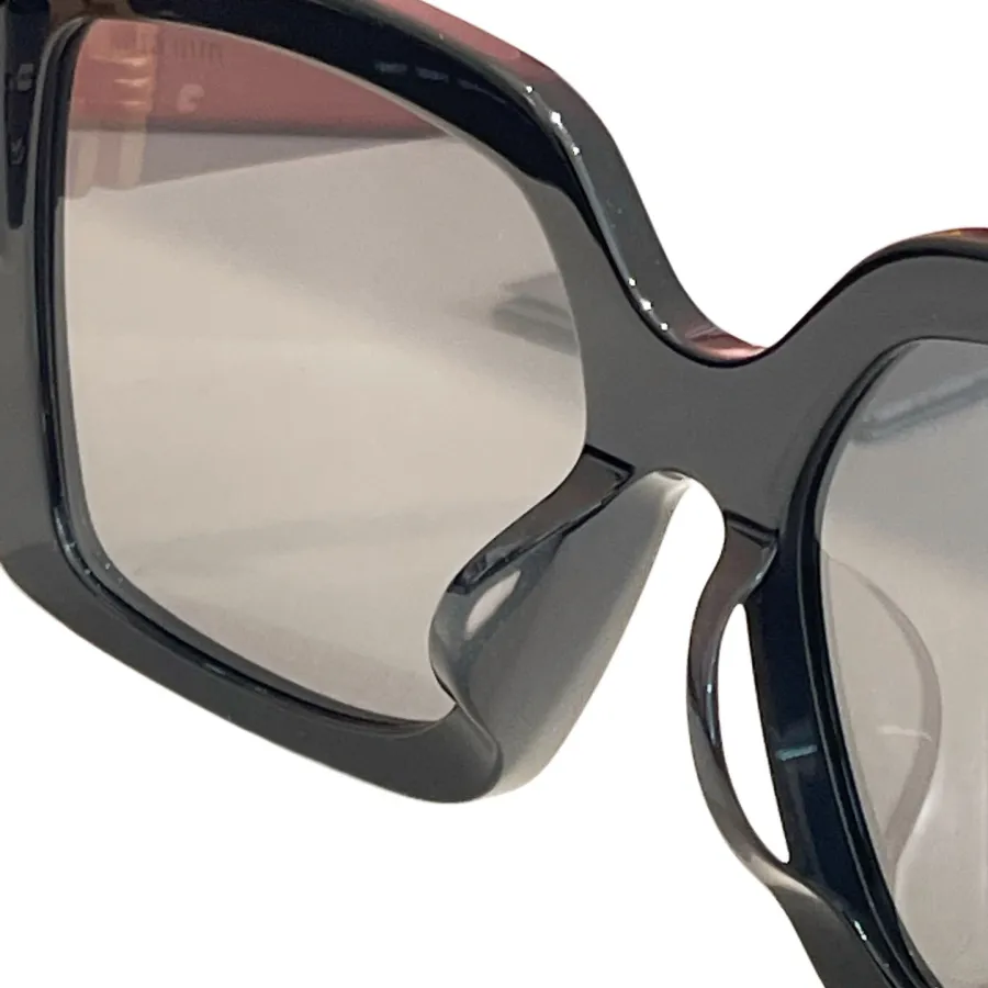 Miu Miu square frame glasses black/pink/leopard color Size 56口17-140