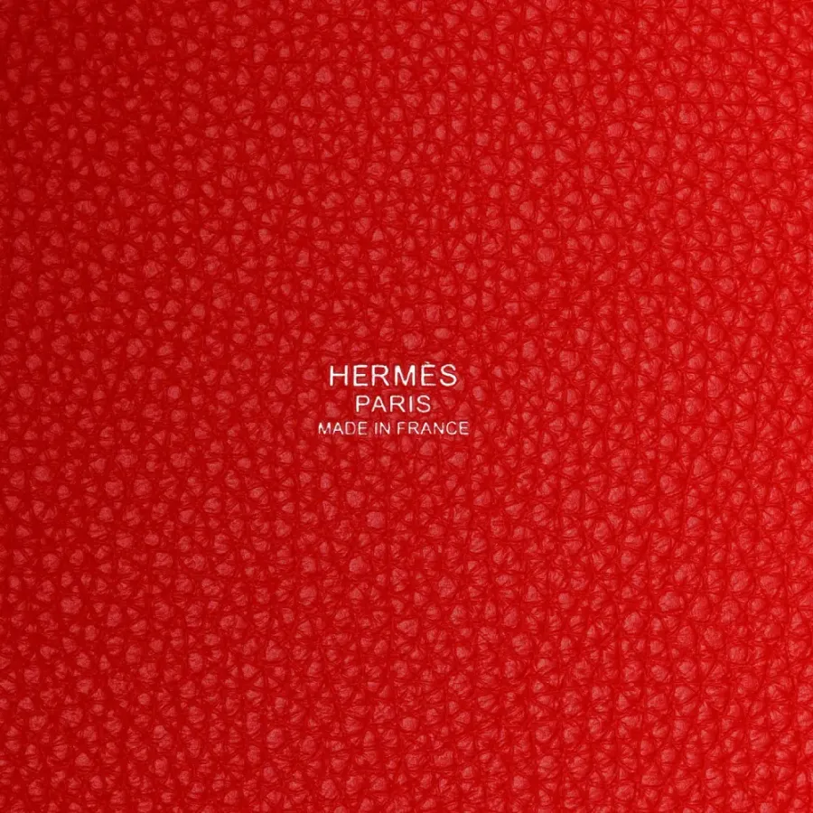 Hermès Casaque Picotin Lock 22 MM Rose Extrême / Rose Mexico / Rouge de Coeur Taurillon Clemence Leather Palladium Silver Hardware