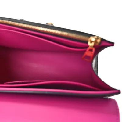 Louis Vuitton Twist One Handle PM Black Taurillon Leather Gold Hardware