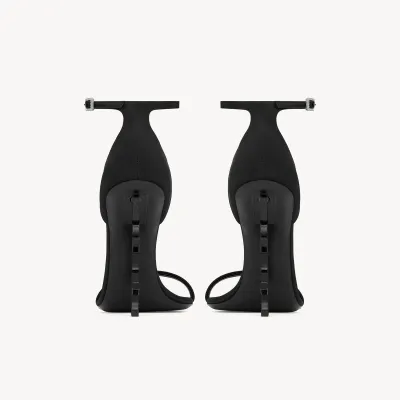 Yves Saint Laurent black high heel sandals