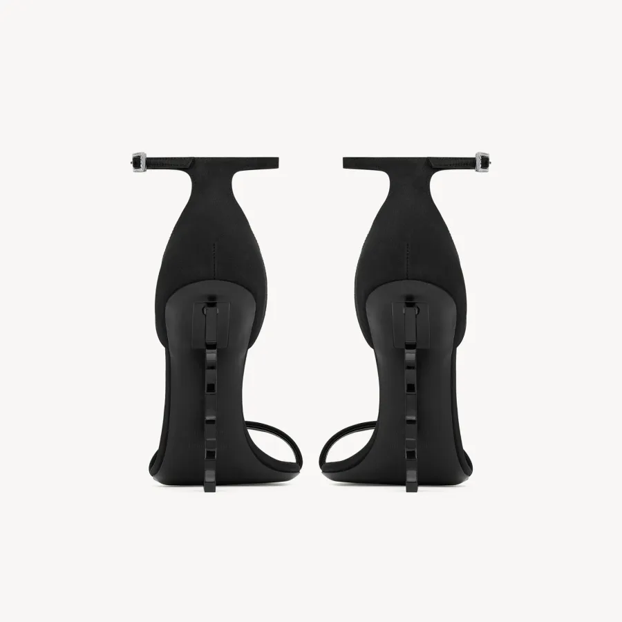 Yves Saint Laurent black high heel sandals