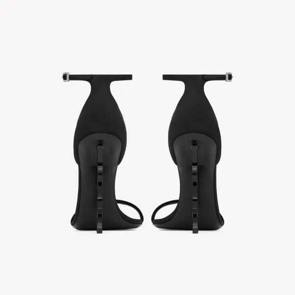Yves Saint Laurent black high heel sandals - Image 4