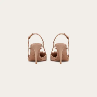 VALENTINO Calfskin heels with back trim (heel height 8cm)