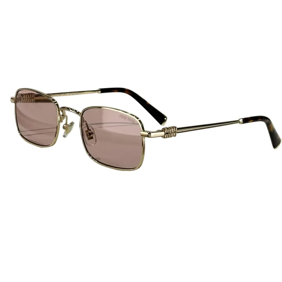 Miu Miu square frame glasses black silver/black gold/black/blue silver/pink gold color Size 50-21-140