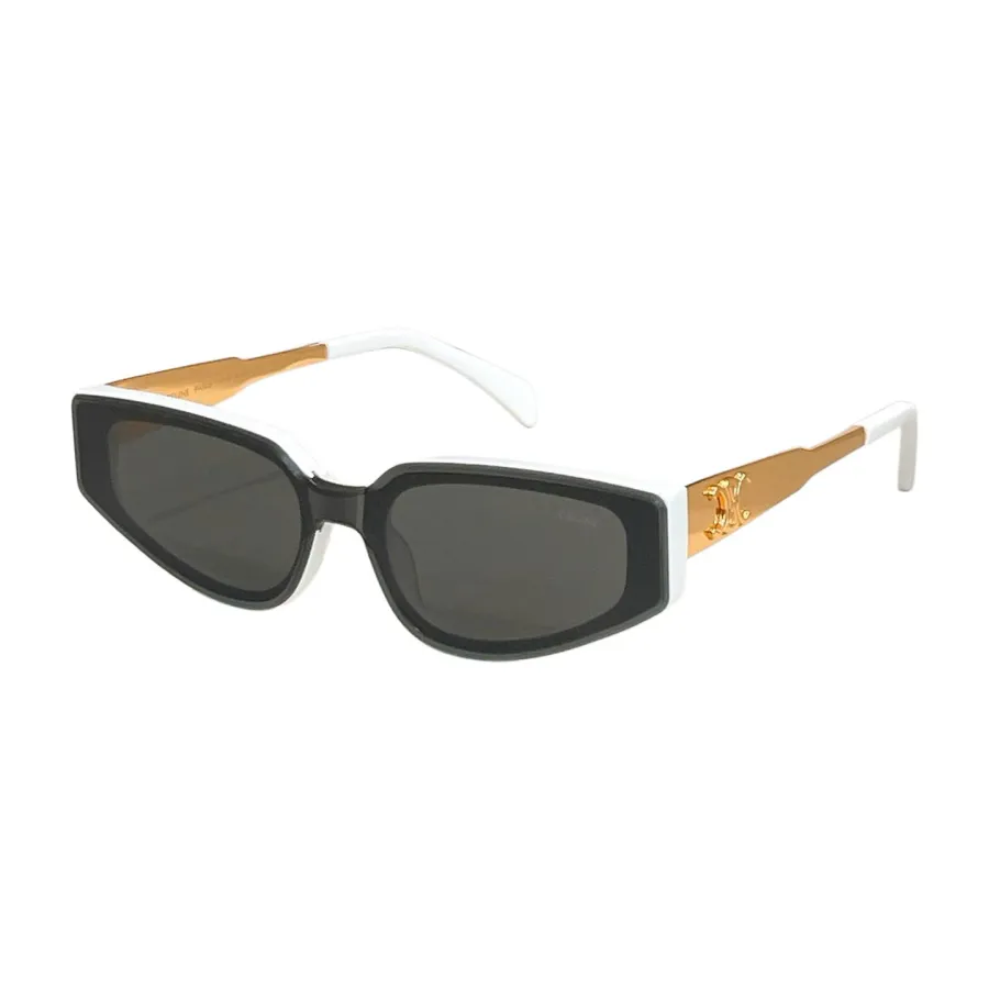 Celine square frame glasses black gold/beige/ivory/white/burgundy color Size 51口21-145