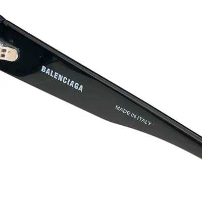 Balenciaga Oval glasses black/leopard/burgundy color Size 55口20-145