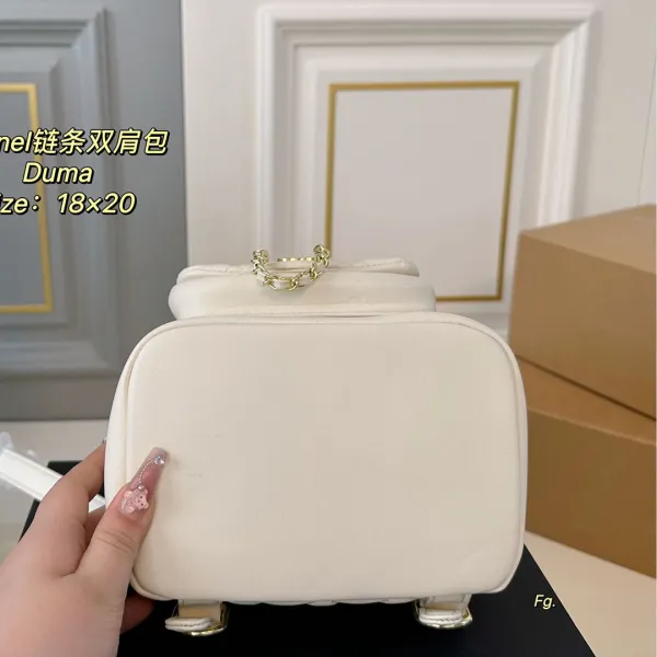 Chanel Pink / Yellow / White / Black Quilted Lambskin Leather Backpacks - Image 4