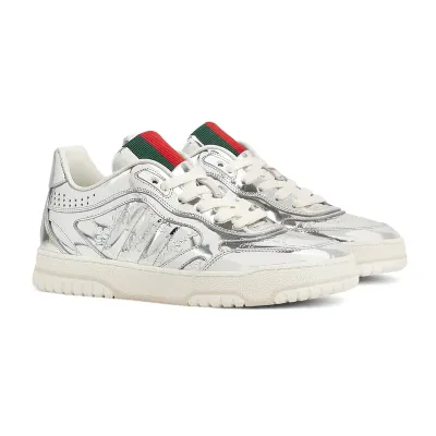 Gucci Re Web series women's sports shoes silver Sneakers