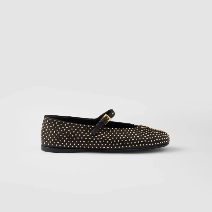 PRADA Naplak Flat Shoes black Ballet Shoes