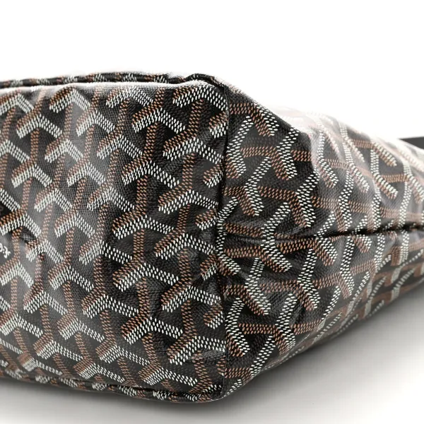 Goyard Boheme Hobo PM Black Goyardine Canvas - Image 5