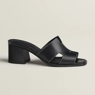 HERMES  Helia  Slippers High-heeled slippers Black High Heels Sandal