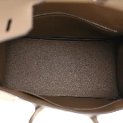 Hermès Birkin 25 Toundra Togo Leather Palladium Hardware