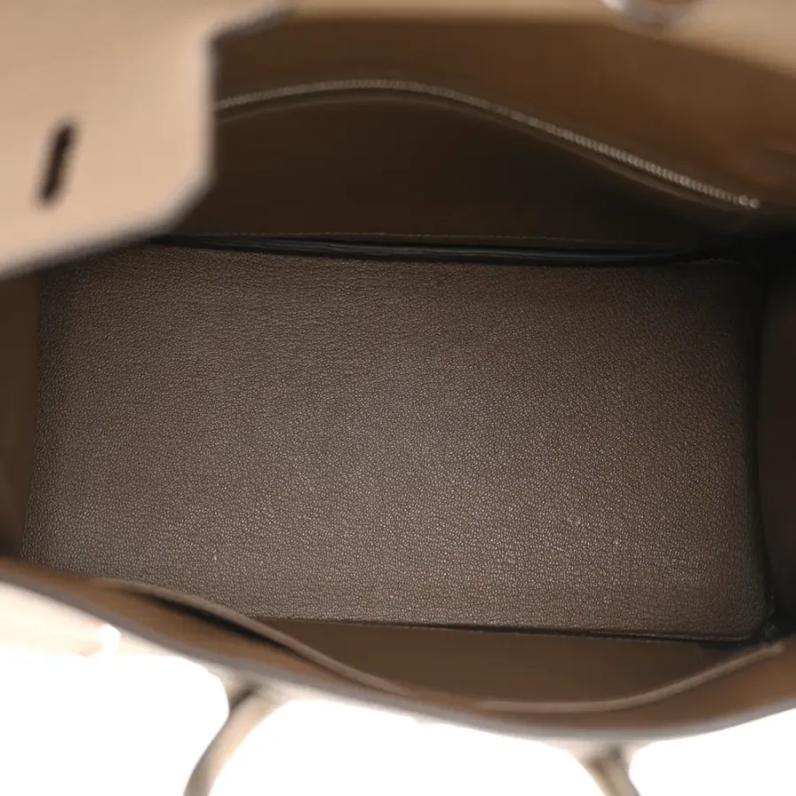 Hermès Birkin 25 Toundra Togo Leather Palladium Hardware