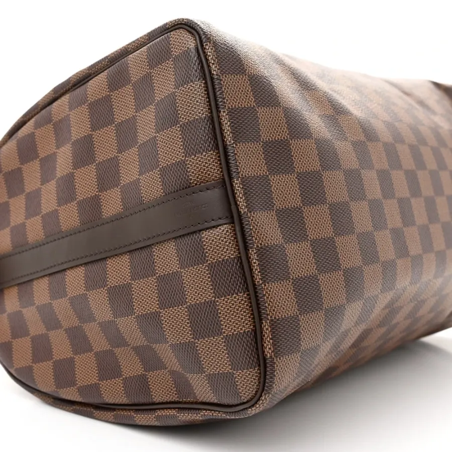 Louis Vuitton Speedy Bandouliere 35 Damier Ebene Canvas Gold Hardware