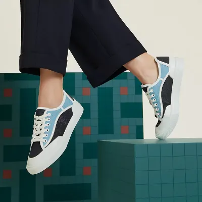 HERMES Get Sneakers Blue Sports Shoes