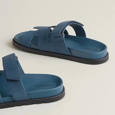 HERMES Chypre Blue  Slippers