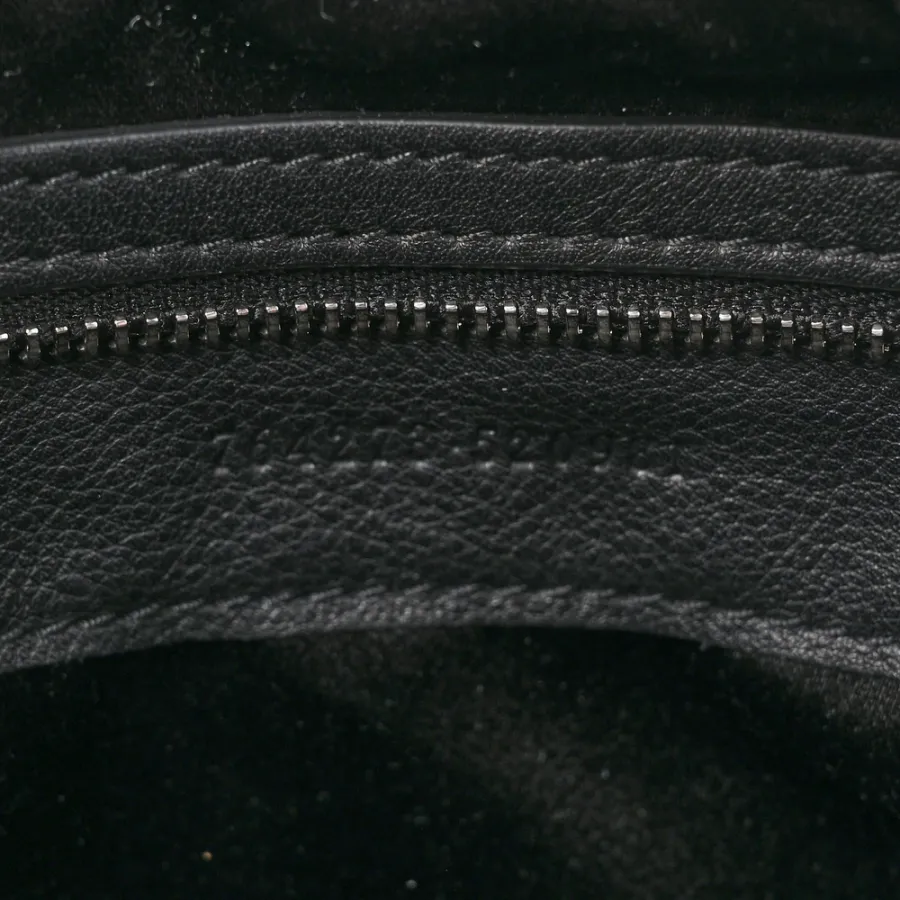 Gucci Small Jackie 1961 Hobo Black GG Monogram Velvet Silver Hardware