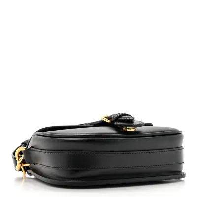 Dior Small Bobby Flap Bag Black Box Calfskin Leather Gold Hardware