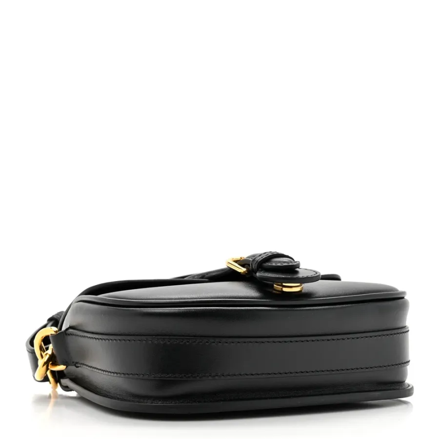 Dior Small Bobby Flap Bag Black Box Calfskin Leather Gold Hardware