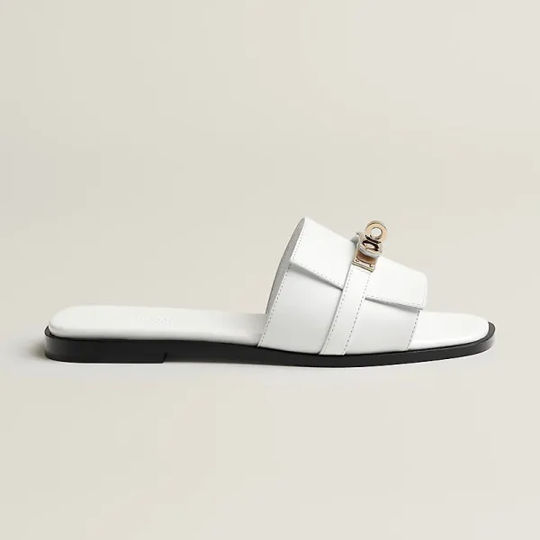 HERMES Giulia white Slippers