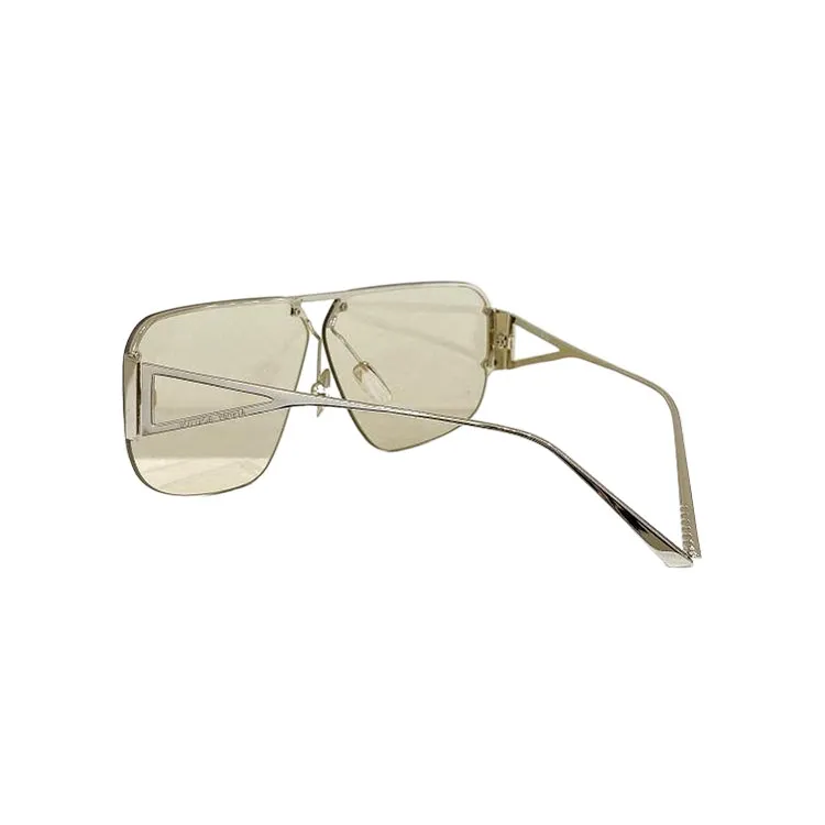 Bottega Veneta Pilot shape glasses titanium/gold/silver/tawny/brown/blue/eggplant/mirrored yellow color Size 57口05-145