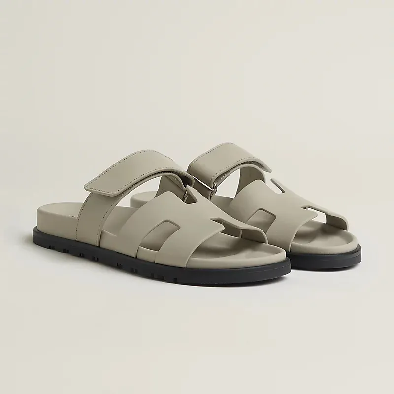 HERMES Chypre Grey Slippers