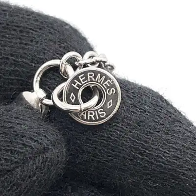 HERMES Col H Necklace Gray