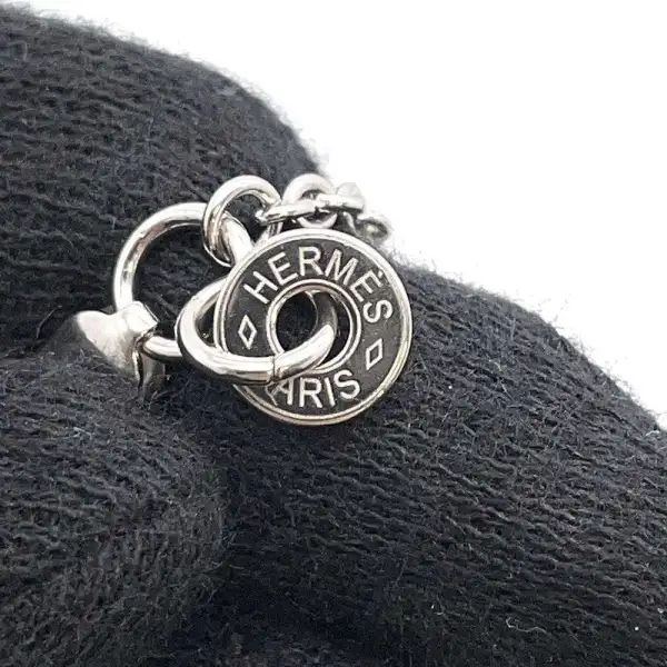 HERMES Col H Necklace Gray - Image 7