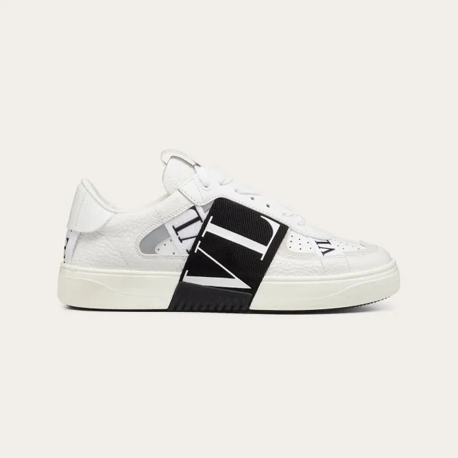 VALENTINO Lace-up calfskin sneakers for ladies