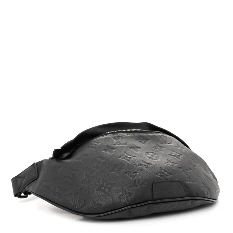 Louis Vuitton Shadow Discovery Bumbag MM Black Monogram Calfskin Leather Black Hardware