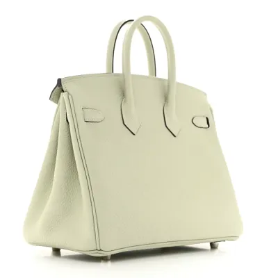 Hermès Birkin 25 Gris Neve Togo Leather Palladium Hardware