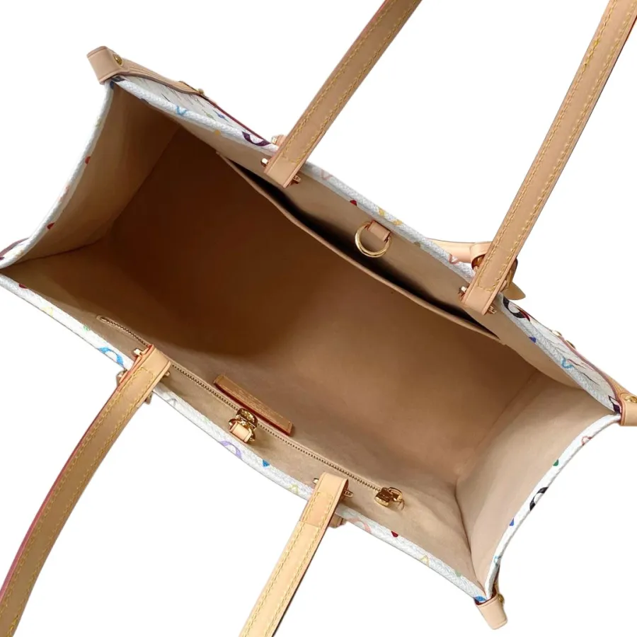 Louis Vuitton x Murakami Takashi Onthego MM Multicolor White Gold Hardware