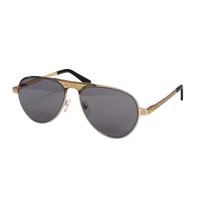Cartier Pilot glasses blue gold/green gold/brown gold/grey gold/grey silver color Size 54口20-145