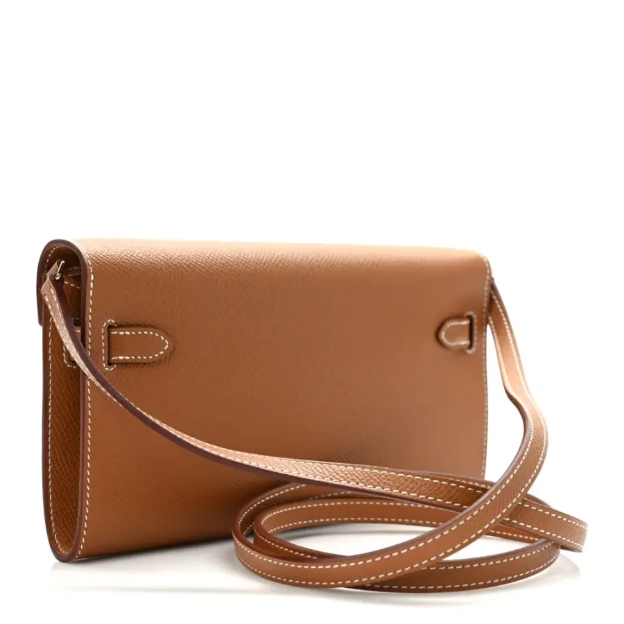 Hermès Kelly Long Wallet To Go Brown Epsom Leather Gold Hardware