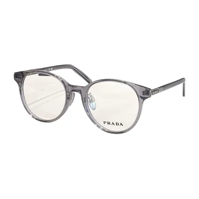 Prada Boston frame glasses brown/grey/black/leopard color transparent lens Size 54口18-140