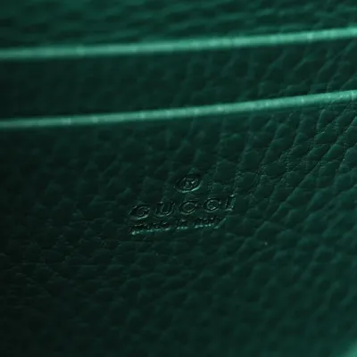 Gucci Mini Dionysus Chain Wallet Emerald Calfskin Leather Aged Silver Hardware