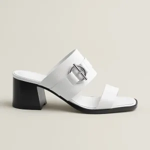 HERMES Kute Slippers High-heeled slippers white High Heels Sandal