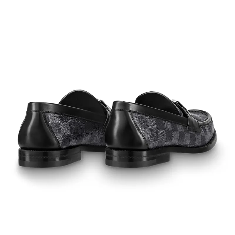 Louis Vuitton men's Grey leather shoes Loafers