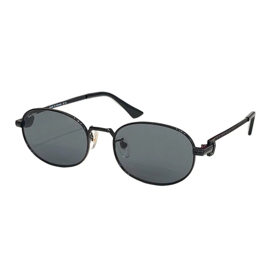 Cartier Oval glasses silver/gold/leopard gold/transparent black/green/grey/black/brown/purple pink color Size 54口20-145