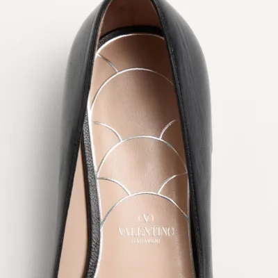 VALENTINO Sheepskin Mary Jane Ballet Flats (heel 2 cm high)