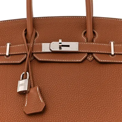 Hermès Birkin  Brown Epsom Leather Palladium Hardware