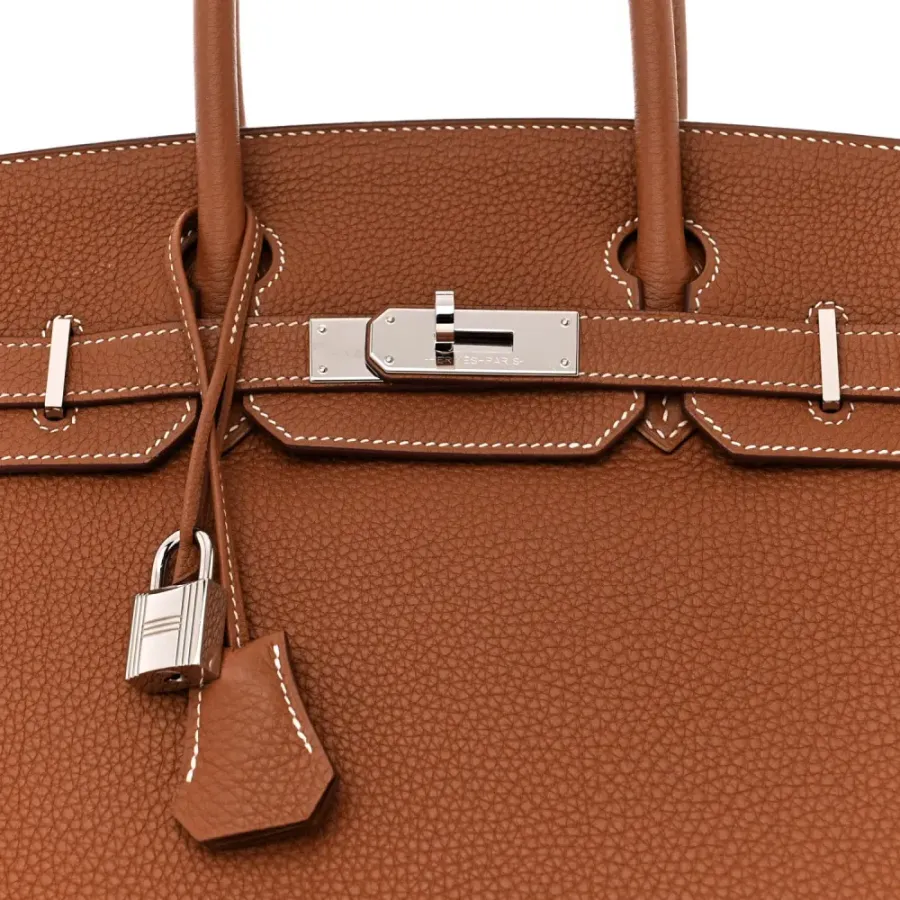 Hermès Birkin  Brown Epsom Leather Palladium Hardware