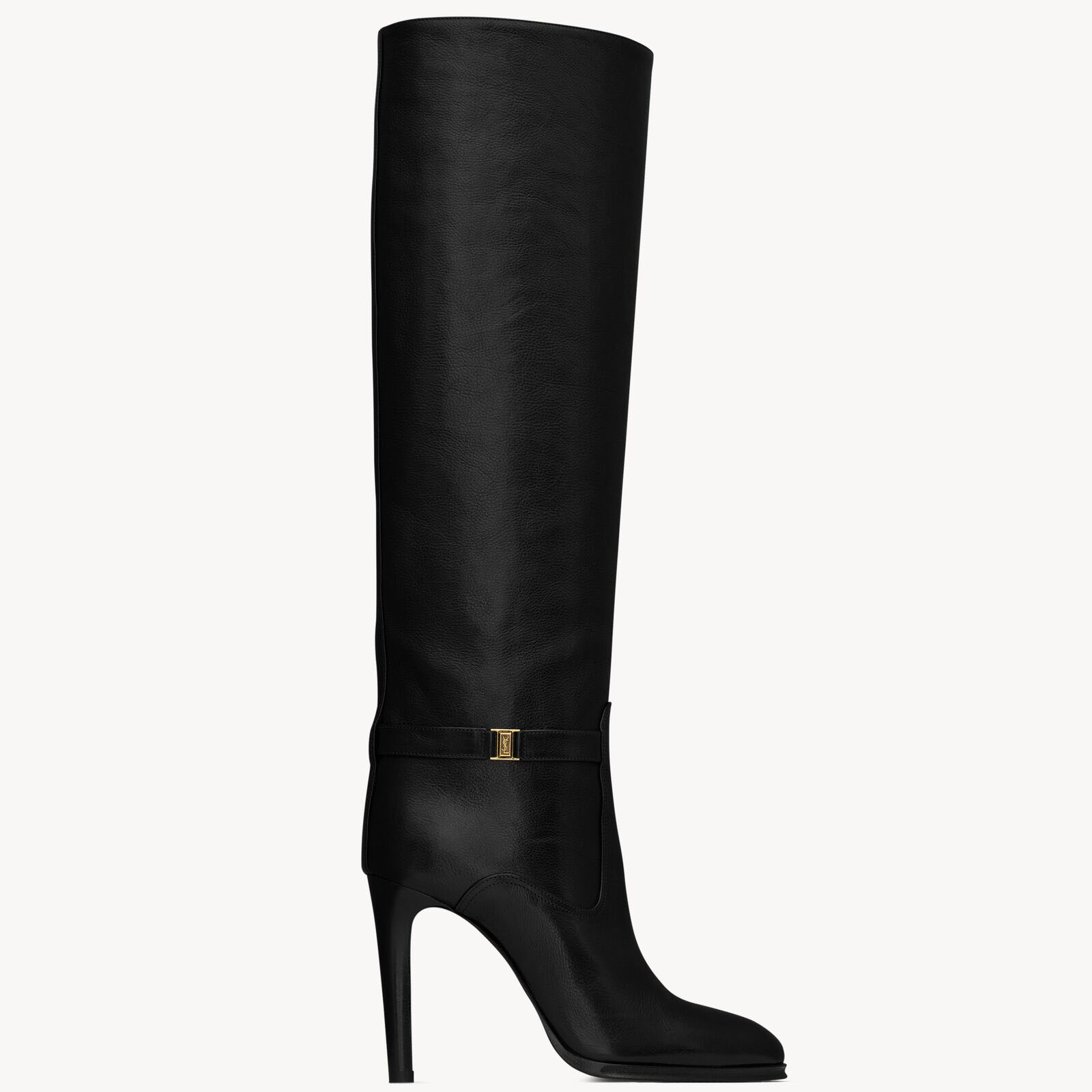 Yves Saint Laurent Botas de couro preto