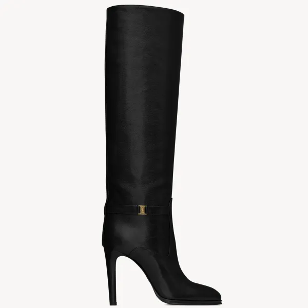 Yves Saint Laurent Black leather boots