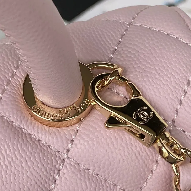 Chanel Coco Handle Light Pink  / White / Khaki / Orange 23cm Top-Handle Bags Crossbody Bags